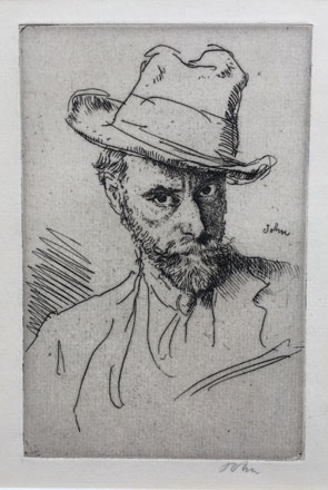 Portrait of the Artist in a Hat - Augustus John 