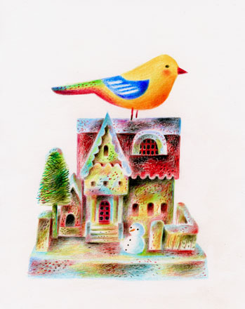 The Bird House VI - Clive Hicks-Jenkins 