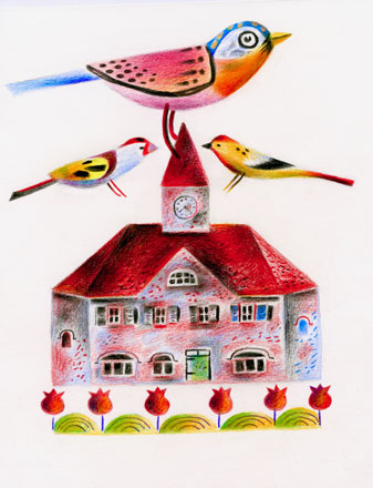 The Bird House VIII - Clive Hicks-Jenkins 