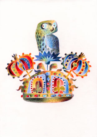The Owl and the Crown - Clive Hicks-Jenkins 