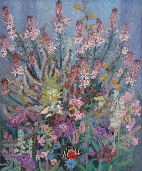 Flowers and Butterflies - Sir Cedric Morris