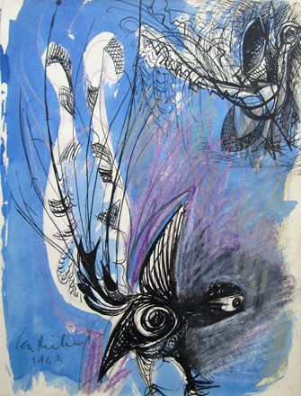 Blue Lyre Bird - Ceri Richards