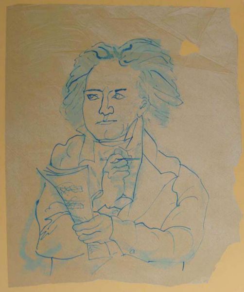 Portrait of Beethoven - Ceri Richards
