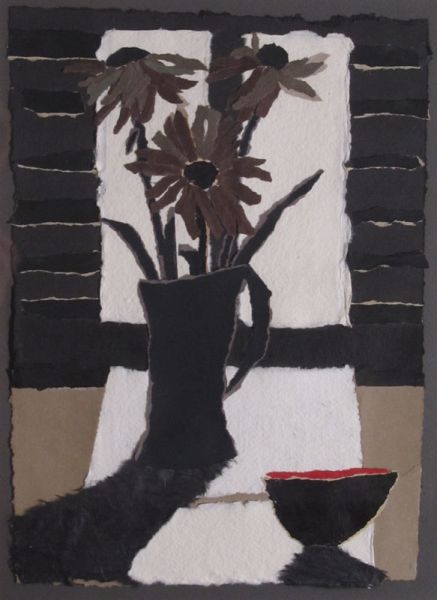 Flowers on a Windowsill - Rosemary Burton