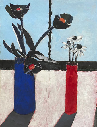 Flowers on a Table - Rosemary Burton