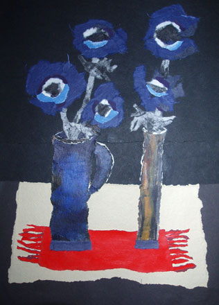 Blue Anemones - Rosemary Burton