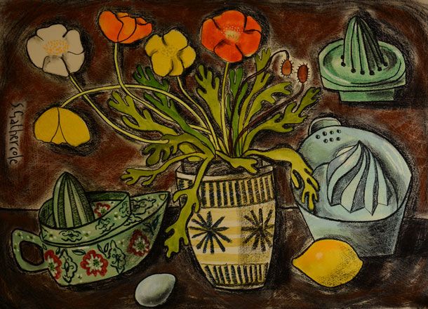 Still Life with Iceland Poppies - Susan Gathercole