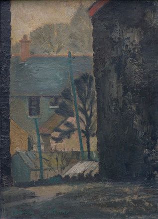Tarred Pine End of a House in Bute Street, Treherbert, Rhondda - Charles Burton