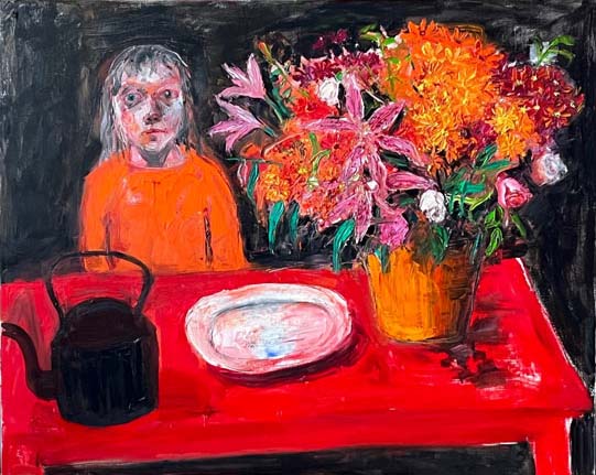 Welsh Kettle and Tiger Lilies - Shani Rhys James