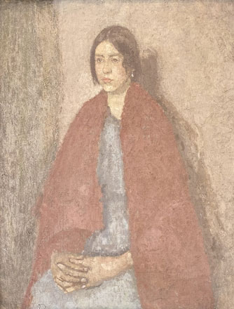 Young Woman in a Red Shawl - Gwen John